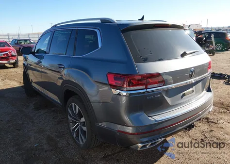 2021 Volkswagen Atlas 3.6L V6 Sel Premium R-Line из США, поврежденный, VIN 1V2FR2CA0MC567411